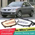 LED DRL Daytime Running Light For Mitsubishi Lancer 2004-2006 Fog Lamp With Turn