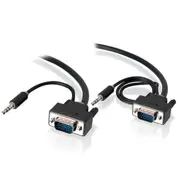 Alogic VGA-MM-03-APS 3m Slim flexible VGA Cable with 3.5mm Stereo Audio Cable