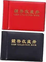 Gadpiparty 2Pcs Mini Coin Collection Album Coin Storage Holder for Collectors Design with Enhanced Softness for Organizing Coins