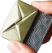 JUDIXY Lightning Infinite Fidget Slider Metal Magnetic Haptic Fidget Toys for Adults Anxiety/ADHD/Stress Relief (Champagne Gold)