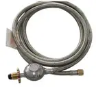 Stainless Steel Jumbuck BBQ to LPG gas bottle POL hose, 3m also fits lcc27