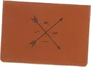 [FRCOLOR] Men PU Leather Passport Holder Wallet Travel Passport Case Multi Functional Pouch for Cards Documents for Birthdays Father Elegant Design