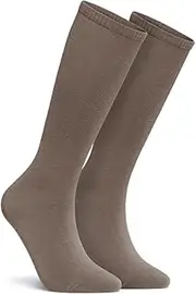 [TSLA] Women’s Non-Slip Grip Socks – 2/4 Pack Mid-Calf & Knee-High Cotton Cushioned Socks for Yoga, Pilates, Barre, Hospital, Dance, Workout, All Season Use