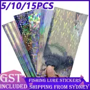 UP 15X Reflective DIY Fishing Lure Sticker Holographic Adhesive Film Flash Tape
