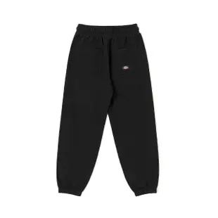 【Dickies】女款黑色純棉側邊拼接針織縮口褲｜DK011618BLK