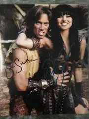 Lucy Lawless Kevin Sorbo Signed Xena Hercules 8x10 Photo With COA