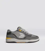 Women's Charcoal Grey/Yellow & Ice Skate Low Top Sneakers | Skategoat C25 Pro
