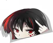 Funny Car Sticker for Anime Vinyl Car Styling Window Trunk Laptop 3D Decal (Color : 3D Shadow B, Size : 13cm)