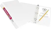 Avery Mini Durable View 3 Ring Binder, 1 Inch Round Rings, 1 White Binder (17116)