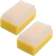 2pc Baby Sensory Brush Set Toddler Hair Wash Brush for Bath Time Newborn Scalp Brush Soft Sponge Massage Brush for Infant Bathing
