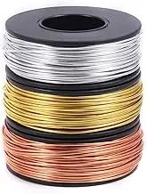 3 Pack 216 Feet Colored Jewelry Wire Tarnish Resistant Aluminium Wire for Crafts（1mm）