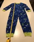 NWT Space Invaders Pajamas Sz XS 4/5 One Piece Union Suit Blanket Sleeper