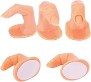 Healeved Nail Art Training Practice Fingers for Nails Manicure Practice Hand Model for Nail Art Techniques Professional Manicure Training Tools