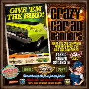 FORD FALCON SUPERBIRDS - CRAZY CAR ADVERTISING FABRIC BANNER 1.5m x 1m