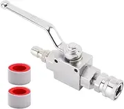 3/8" NPT Stainless Steel High Pressure Ball Valve Quick Connect Fittings for Power Washer Hose