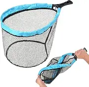 Fishing Landing Net - Floating Fishing Net For | Fishings Nets | Flexible Foldable Portable Hand-Held Scoop Nets | Heavy Duty Equipment For Shrimp, Trout, Crawfish, Crab, Catfish