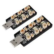 1S 6CH USB Charger 3.7V/4.2V 3.8V/4.35V Charging Hub Board PH1.25 Ph2.0 Adapter for RC Drone Quadcopter Lipo LIHV Batter