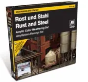 Vallejo Paint 70150 Rust & Steel Model Color Acrylic Paints (Set of 8)