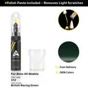 Touch Up Paint For Bmw All Models 312 British Racing Green With Polish Paste