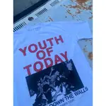 YOUTH OF TODAY BREAK DOWN THE WALLS KAOS BAND 官方 T 恤短袖重棉原創