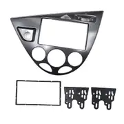 Double 2 Din Fasica for Ford Focus MK1 /Fiesta Stereo Panel Radio Refitting Installation Trim Kit Face Frame Bezel 178-102mm Silver