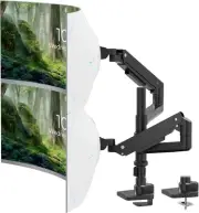 Heavy Duty Dual Monitor Stand for 17-49 inch Screens up to 44 lbs - Premium