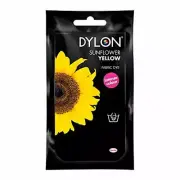 DYLON Hand Fabric Dye Sachet for Clothes Soft Furnishings, 50g Sunflower Yel