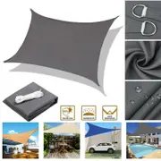 AU Extra Heavy Duty Shade Sail Shade Cloth Sun Triangle Rectangle Waterproof