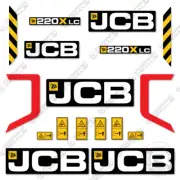 Fits JCB 220X LC Decal Kit Excavator Digger Decal Kit - 7 YEAR 3M VINYL!