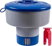 POOLAZA Premium Quality Floating Chlorine Dispenser - Larger Capacity Pool Floater Compatible with Bromine & Chlorine
