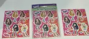 Vintage Unique Bratz Stickers 4 Sheet Pack Yasmin Cloe Jade Sasha Roxxi +2 Extra
