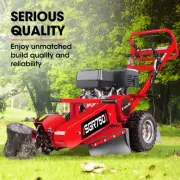 15HP Commercial Petrol Stump Grinder with 0.3m Depth Capability and Carbide T...