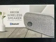 Coby Decor Wireless Bluetooth Speaker Grey NEW