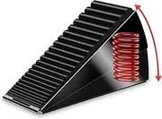AIMAXINKE Strongest Adjustable Spring Loaded Large Door Stopper - Heavy Duty Tall Door Stop Wedge Door Stoppers for Bottom of Doors,Tall up to 3 in Doorstop Stainless steels Made Suits Any Heavy Gate