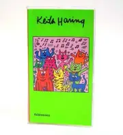Vintage Artist Keith Haring Cats Pocket Address Book Made in 2003