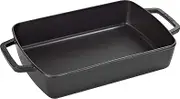 STAUB Cast Iron Oven Dish, Black 3.15 L