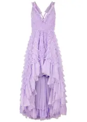 Needle & Thread Mia Ruffled Tulle Gown - Purple - 6 (UK6 / XS) 6 (UK6 / XS)