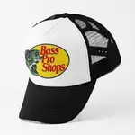 時尚 BASS 2024 PRO SHOPS 釣魚卡車司機帽 TOPI 狩獵可調節肩帶