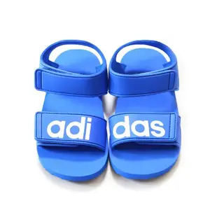 Adidas Beach Sandal 藍 童鞋 魔鬼氈 涼鞋 拖鞋 橡膠 BA7135