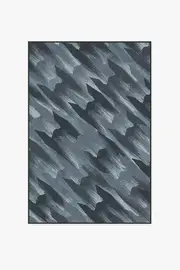 120' x 185' | Machine Washable Runner Rug | Kid & Pet Friendly | Indoor Rug | TIE Fighter Houndstooth Blue Flatwoven Rug | Ruggable