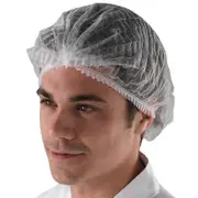 100Pcs Disposable Anti Dust Hair Net Head Cover Mob Cap Medical Surgical White 100 Pcs