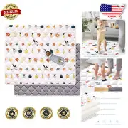 Soft Baby Play Mat 72 x 48 - High Density Foam, Safety Certified & Washable