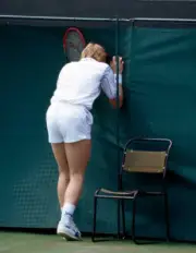 Boris Becker of West Germany in action at Wimbledon, circa June 1 - Old Photo 17