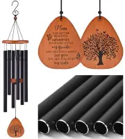 Memorial Sympathy Gifts for Loss of Mom, 32" Memorial Wind Chimes F- Mom/Black