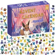 PokEmon NEW Holiday Advent Calendar with 24 Gifts Christmas Playset for Kids Characters Include 2" Pikachu, Bulbasaur, Charmander e Toy Figures