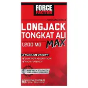 Force Factor, Fundamentals, LongJack Tongkat Ali Max, 60 Vegetable Capsules, (600 mg per Capsule)