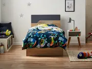 Bingo Bed Frame - King Single / Charcoal