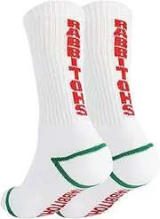 NRL | South Sydney Rabbitohs | Supporter Crew Sport Socks | Reinforced Heel and Toe | National Rugby League | 2 Pair | Men's Sizes 2pr