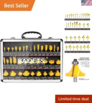 Router Bits 1/4 Inch Shank - 35Pcs 1/4" Router Bit Set for Professional and B...