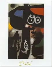 FRAU UND VOGEL - MIRO - FINE ART PRINT POSTER 24x32 - K861